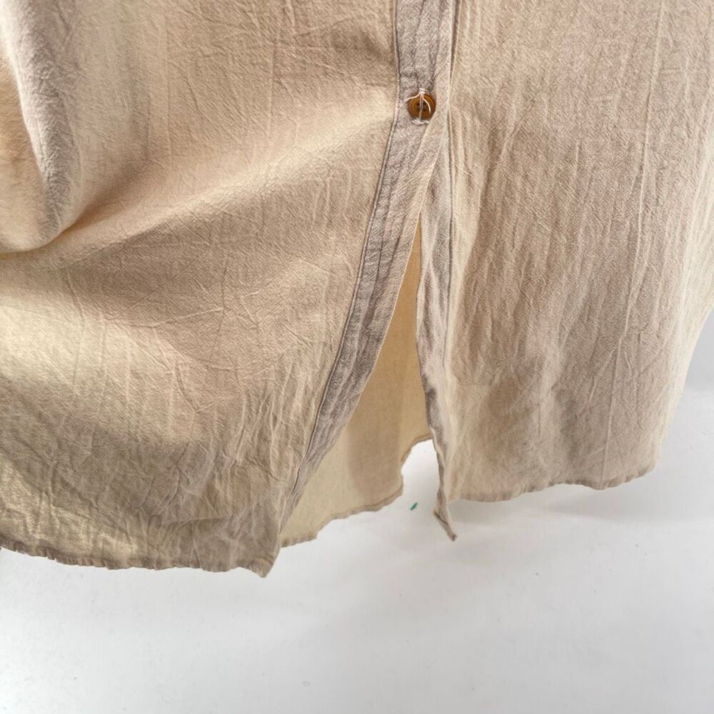 Cupshe Cotton Gauze Maxi Cover Up Shirt Dress Beach Duster One Size - Picture 8 of 14